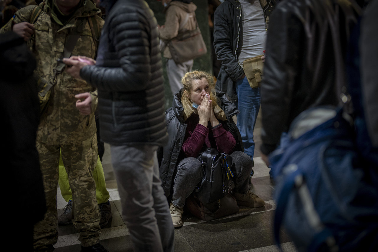 Rusijoje per protestus prieš karą su Ukraina sulaikyta beveik 1,4 tūkst. žmonių