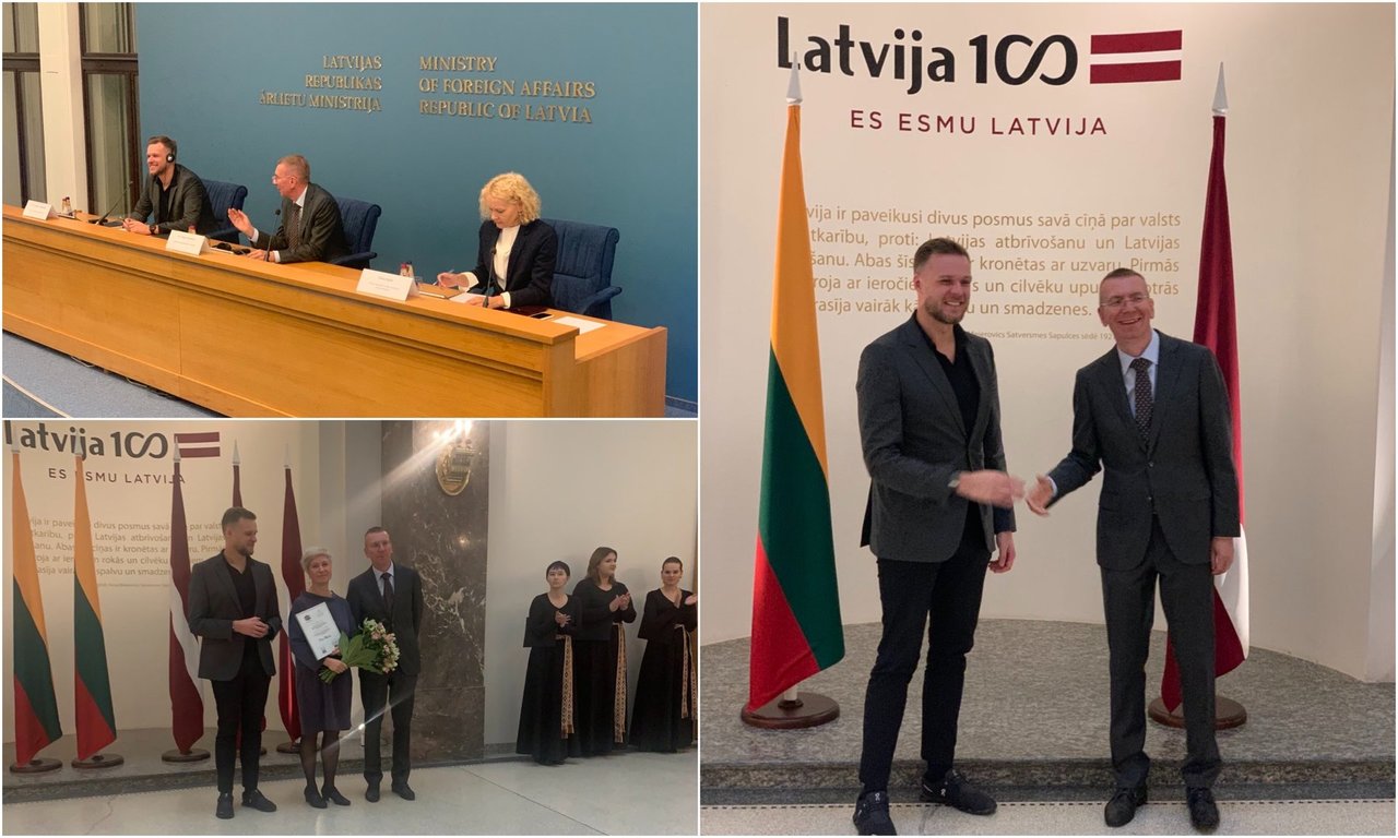 G.Landsbergis su Latvijos užsienio reikalų ministru aptarė regiono saugumo klausimus