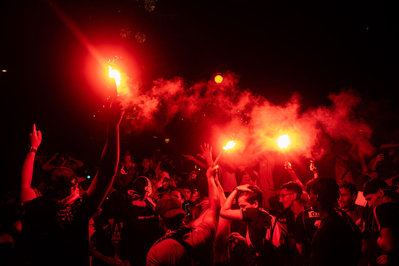 Paryžiuje po PSG pergalės Čempionų lygoje kilus susirėmimams sulaikyta &scaron;imtai žmonių