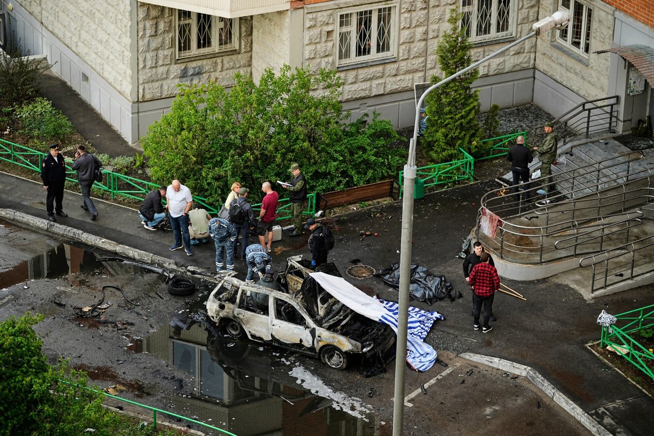 Rusija apkaltino Ukrainą, kad ji prisidėjo prie bombos sprogimo, per kurį žuvo generolas