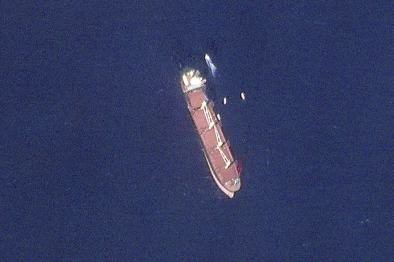 Italijos karo laivas Raudonojoje jūroje numušė droną