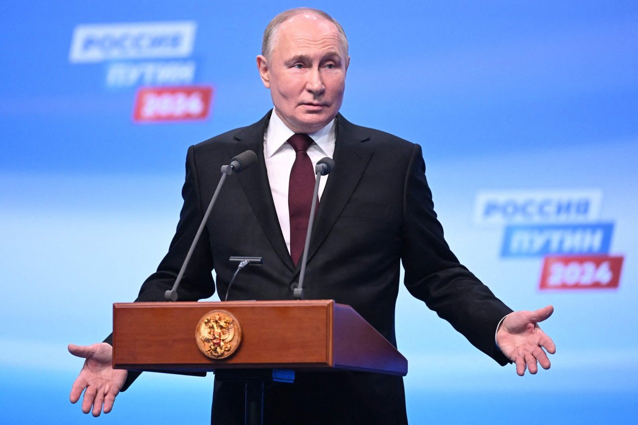 V. Putinas sako, kad rinkimų rezultatai rodo rusų „pasitikėjimą ir viltį“