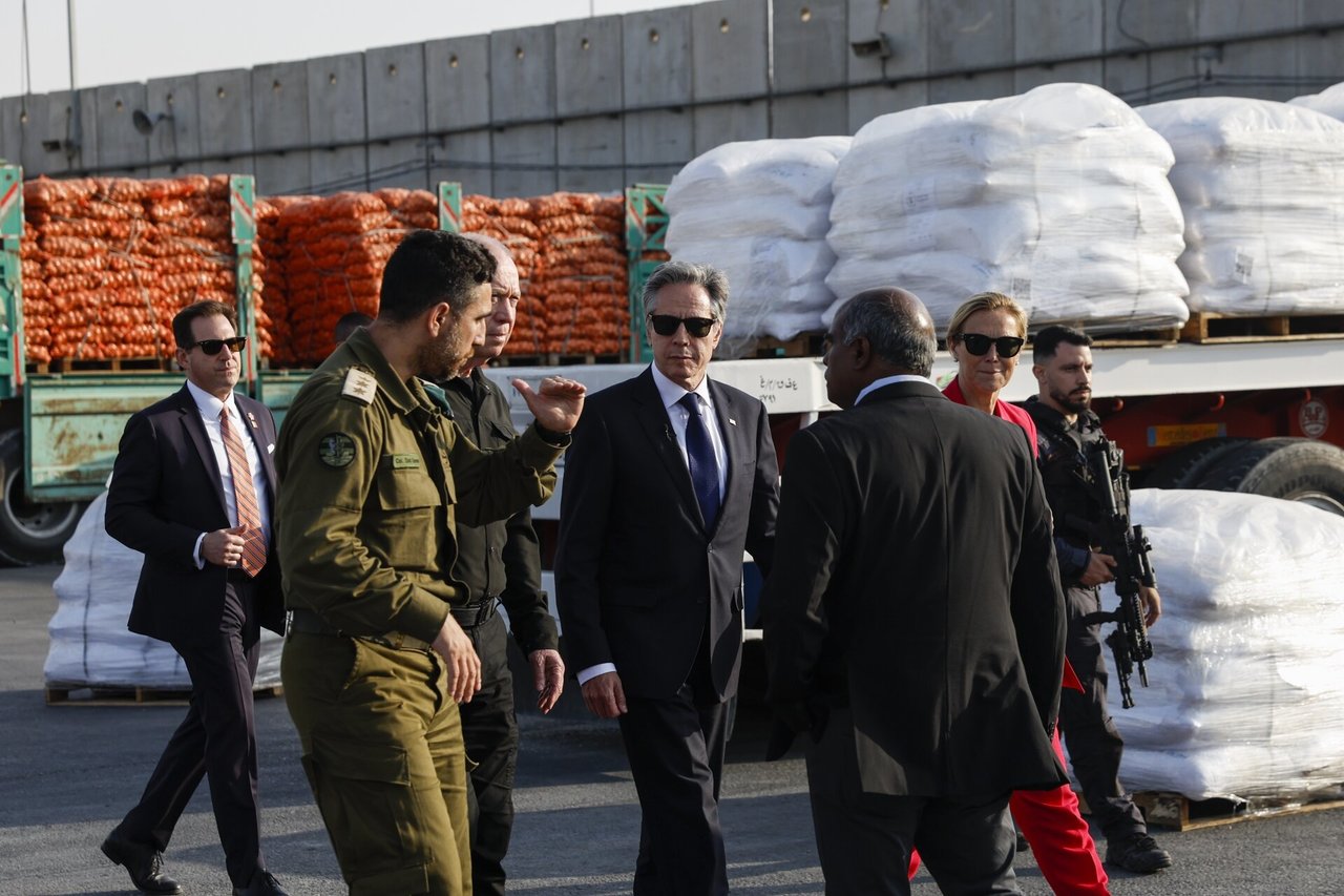 A. Blinkenas lankėsi pagrindiniame sienos perėjimo į Gazos Ruožą punkte