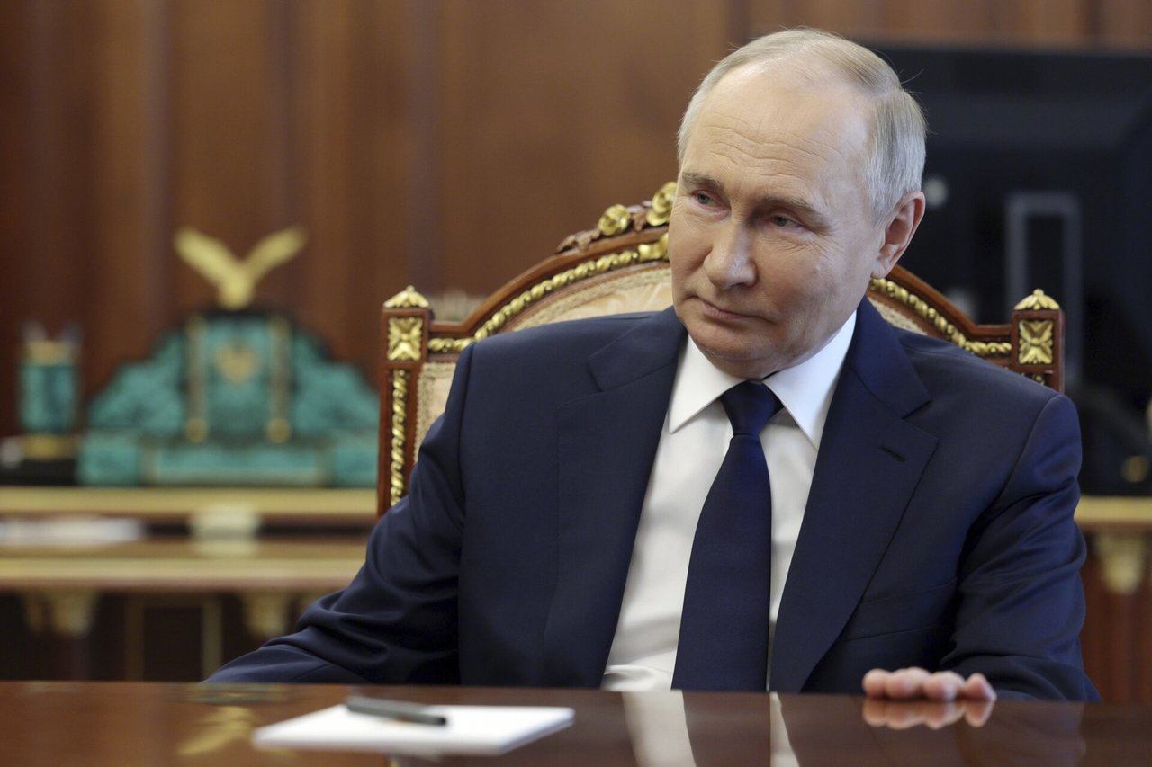V.Putinas kalba apie Rusijos pajėgų pažangą mūšio lauke Ukrainoje