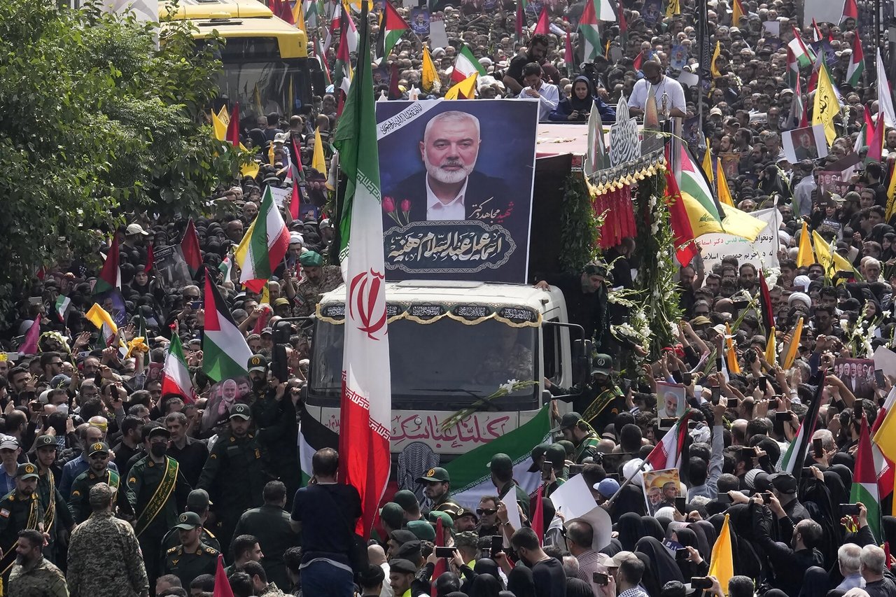 „Al Jazeera“: „Hamas“ politinio lyderio I. Haniyeh karstas nugabentas į Dohą