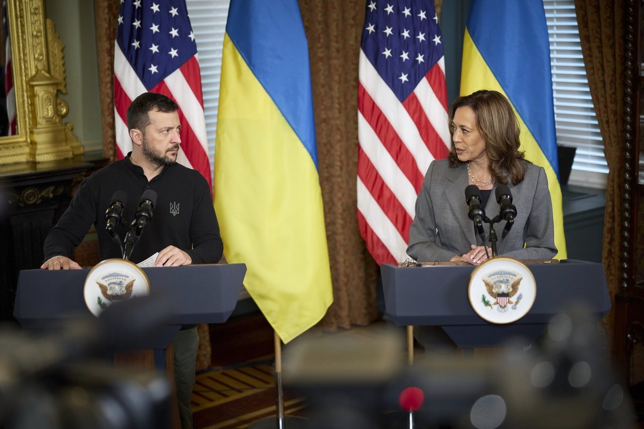 K. Harris kritiškai įvertino D. Trumpo politiką dėl karo Ukrainoje užbaigimo