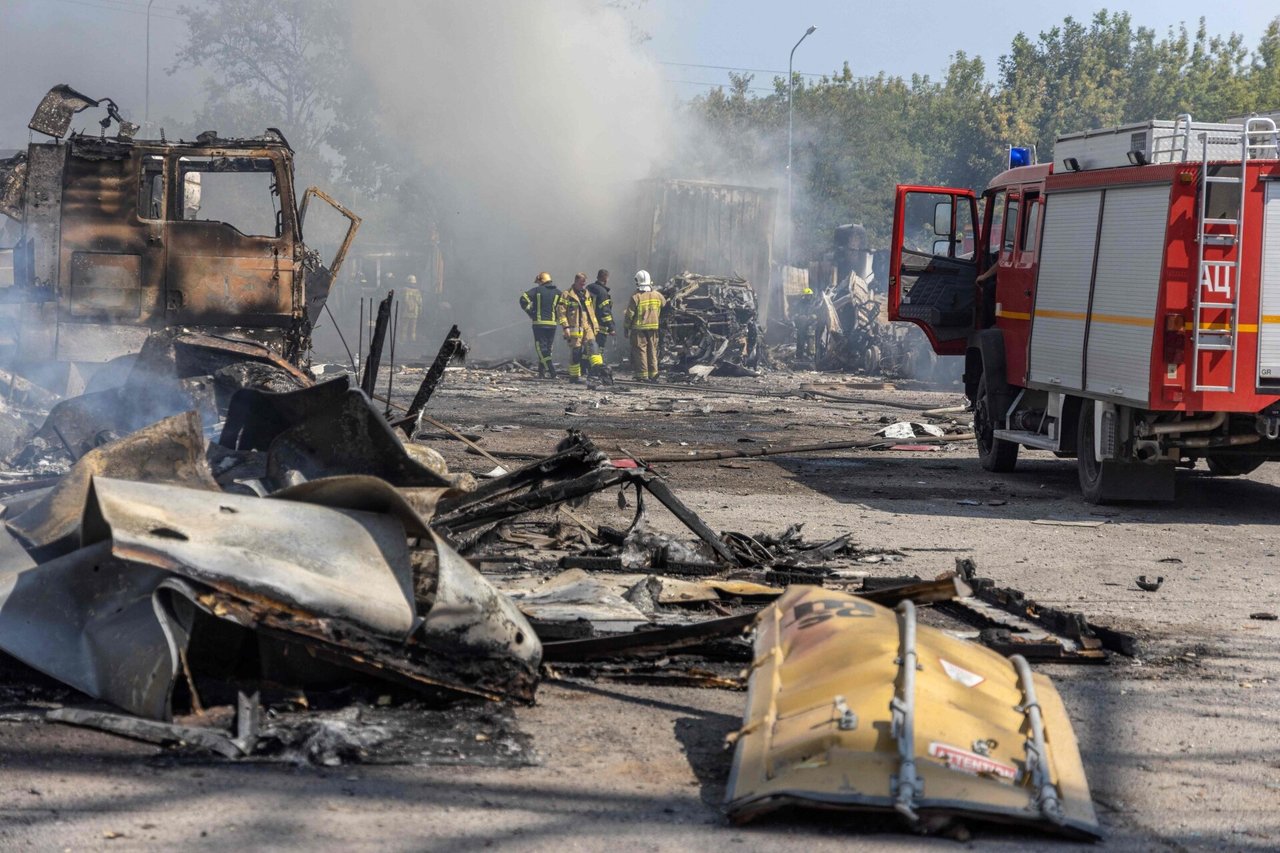 Rusija dronais ir raketomis atakavo Ukrainą