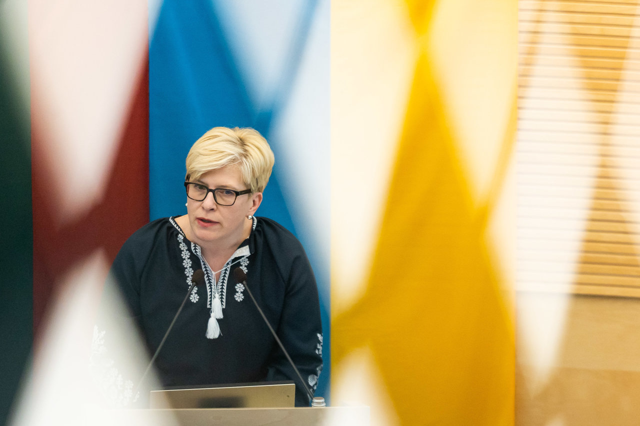 Premjerė: aiškaus kelio Ukrainai į NATO neatvėrimas Vilniuje būtų pavojingas precedentas