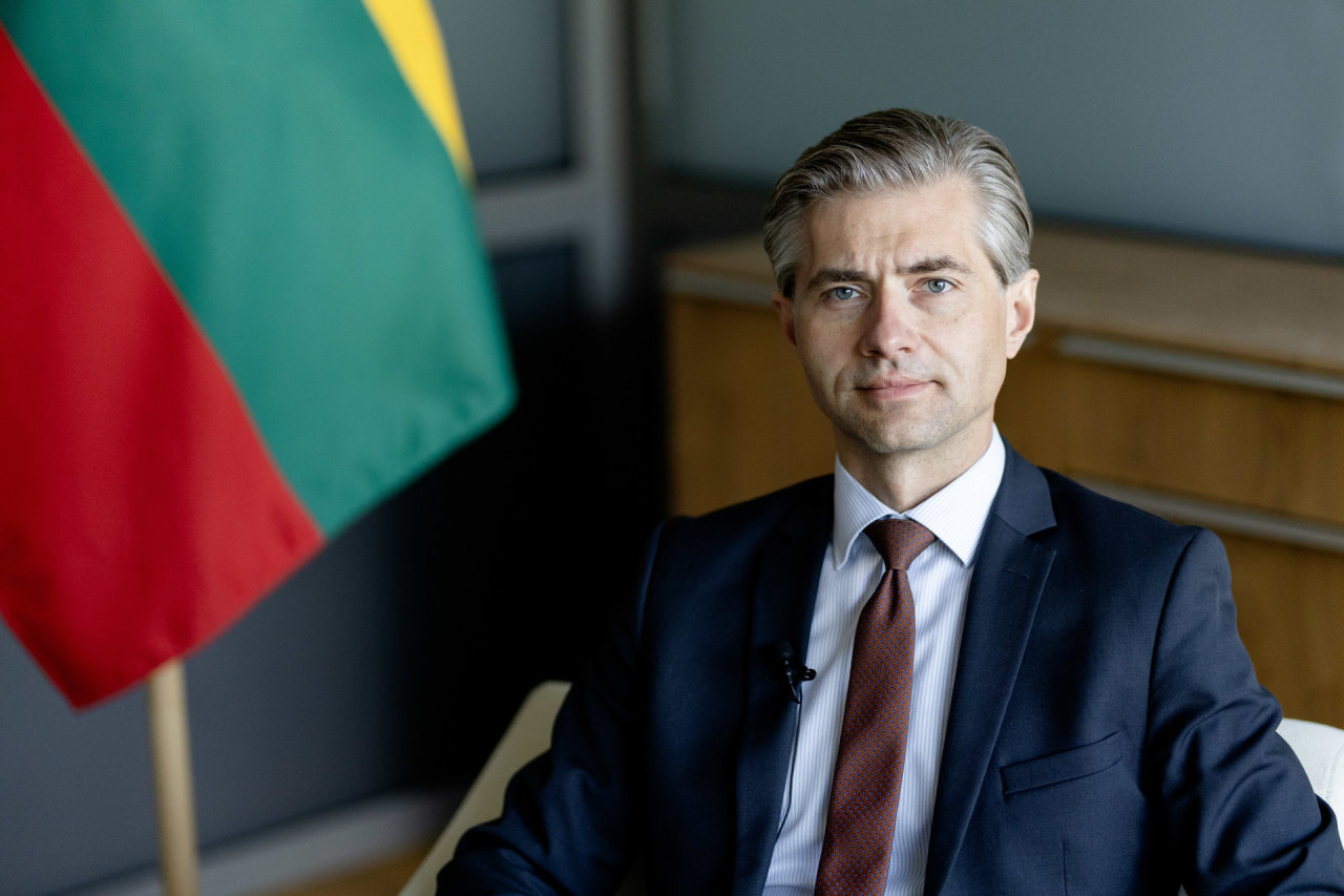 Budrys: kur daugiau švęsti Europos dieną, jei ne Ukrainoje, kur plaka jos širdis