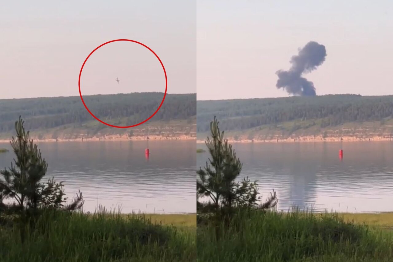 Rusijoje sudužo strateginis bombonešis Tu-22M3: liudininkai matė, kaip įgula katapultavosi