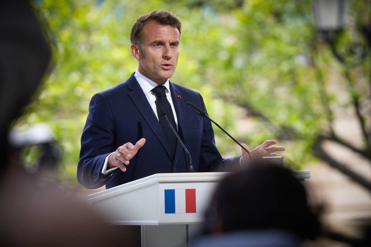 Macronas pasakė, kiek galioja Europos ir JAV pasiūlymas Maskvai