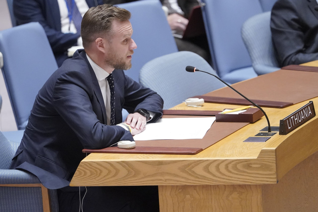 G.Landsbergis JT Saugumo Taryboje: geriausias atsakas į V.Putino žvanginimą ginklais – ramybė ir ryžtas