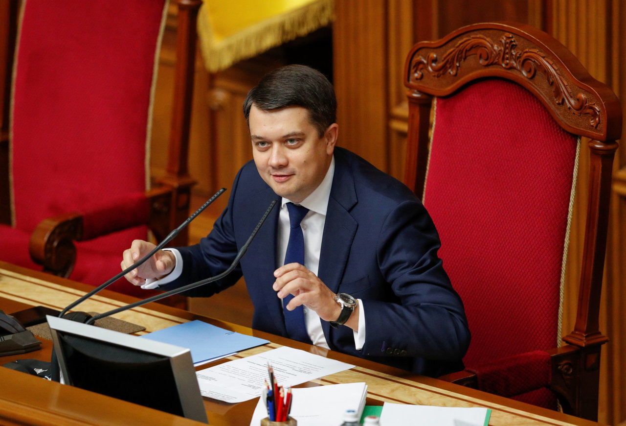 Ukrainos parlamentas nušalino savo pirmininką D.Razumkovą
