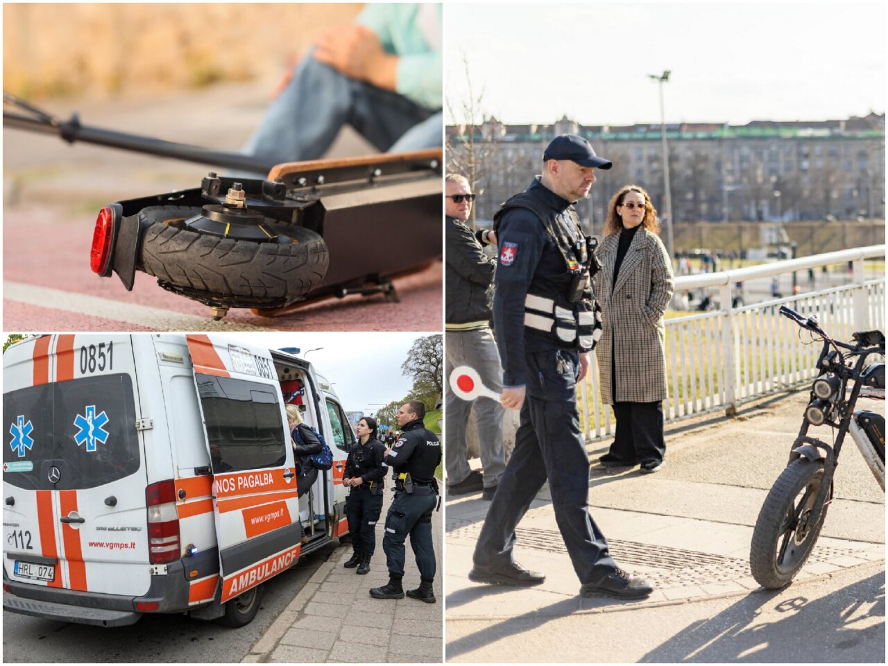 Nei&scaron;vengta scenarijaus, kurio pėstieji pani&scaron;kai bijo: paspirtukas nublo&scaron;kė, sužalojo ir paliko vilnietę