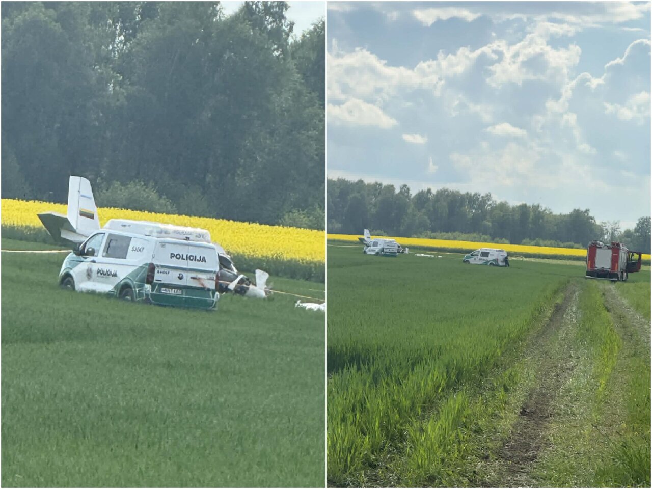 Radvili&scaron;kio rajone nukrito lėktuvas: žuvo žinomas pilotas, keleivė perduota medikams