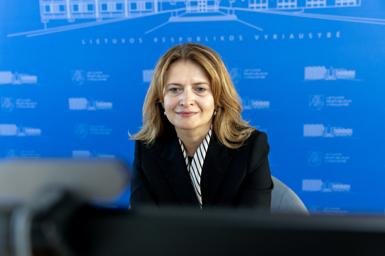 Vyriausybės kanclerė pasisakė tarptautiniame forume, skirtame Ukrainos viešojo sektoriaus tvarumui karo fone