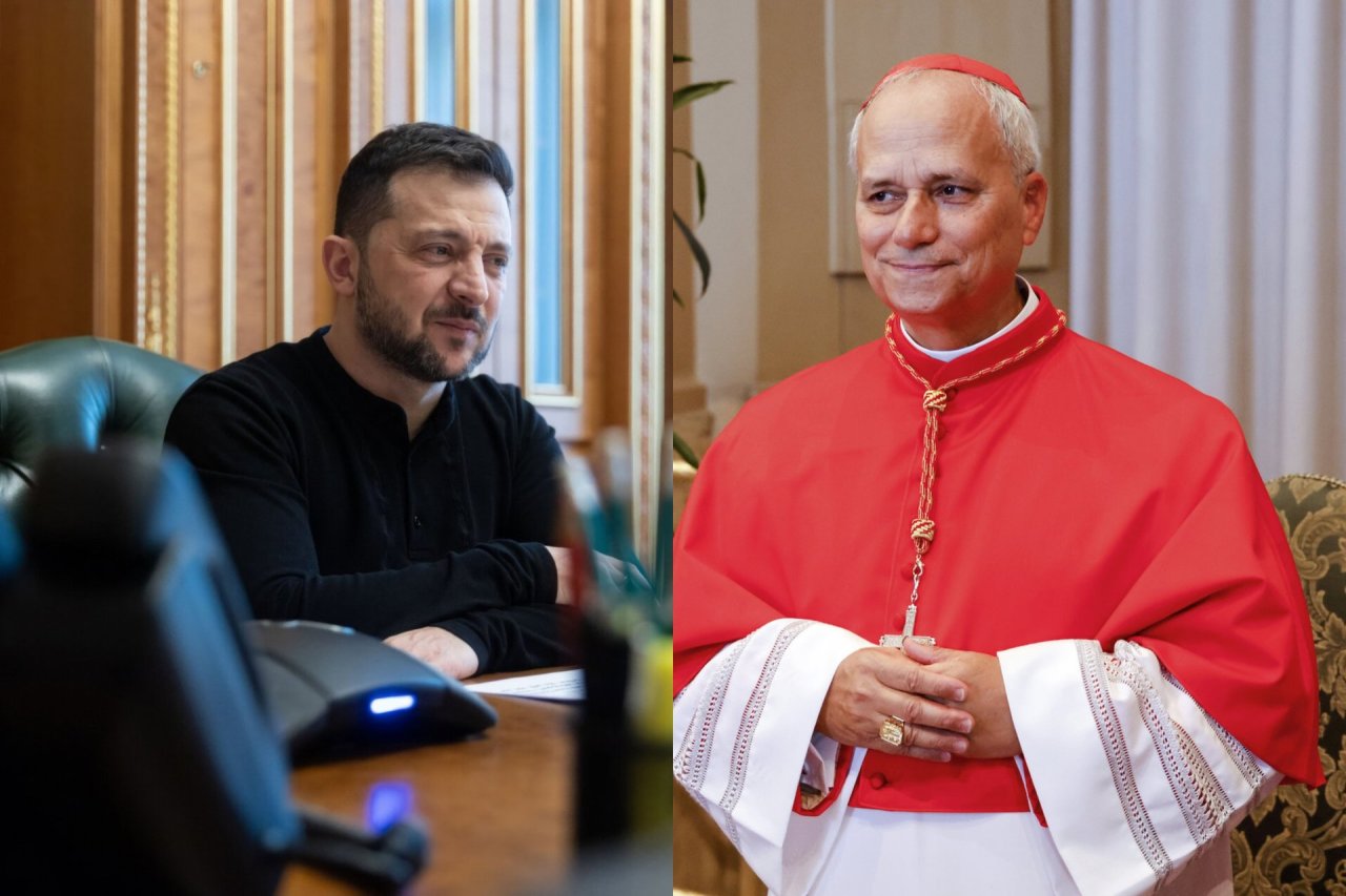 Zelenskis ir popiežius Leonas XIV: apie ką jie ką tik kalbėjosi