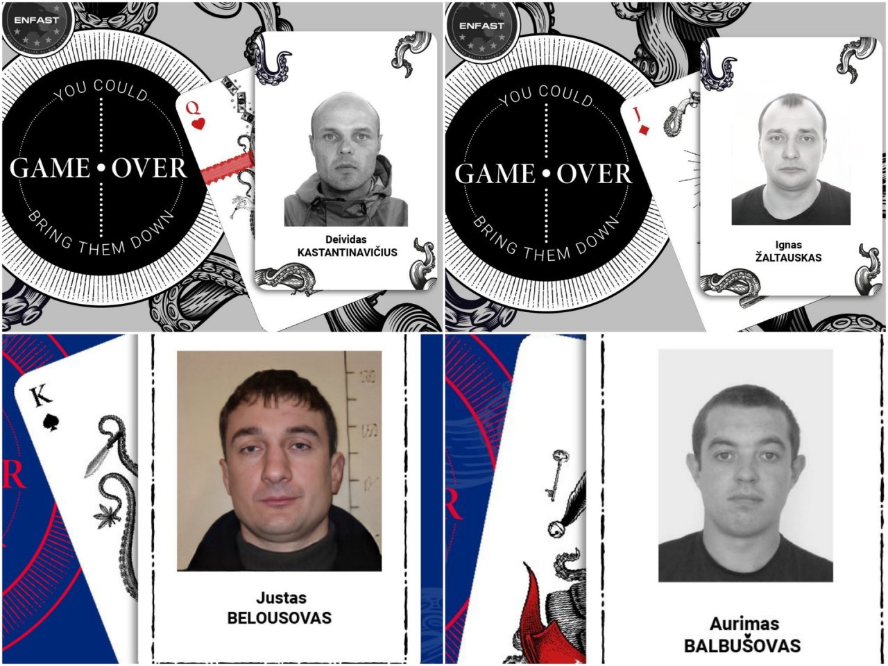 Ieškomiausi Europos nusikaltėliai iš Lietuvos: šešių nepagaunamųjų bėglių istorijos ir portretai
