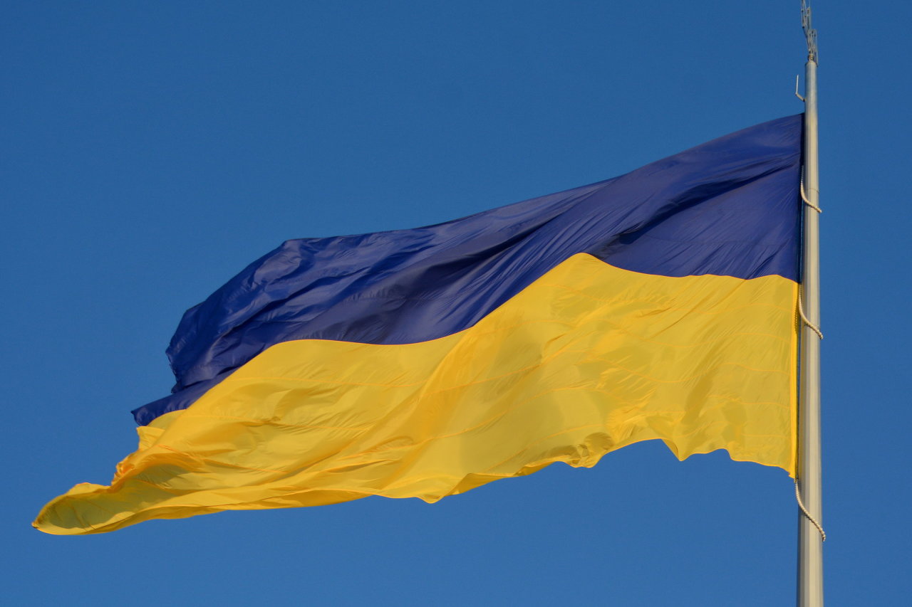 Varšuvos centre įvyko Ukrainai palaikyti skirtas mitingas