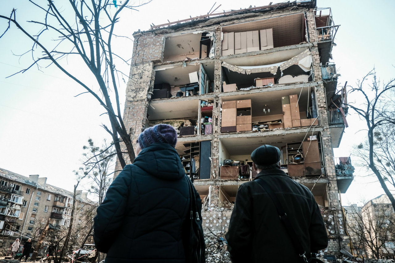 Okupuoto Ukrainos miesto gyventojas: neplanuojame bėgti, nes tikime laisve
