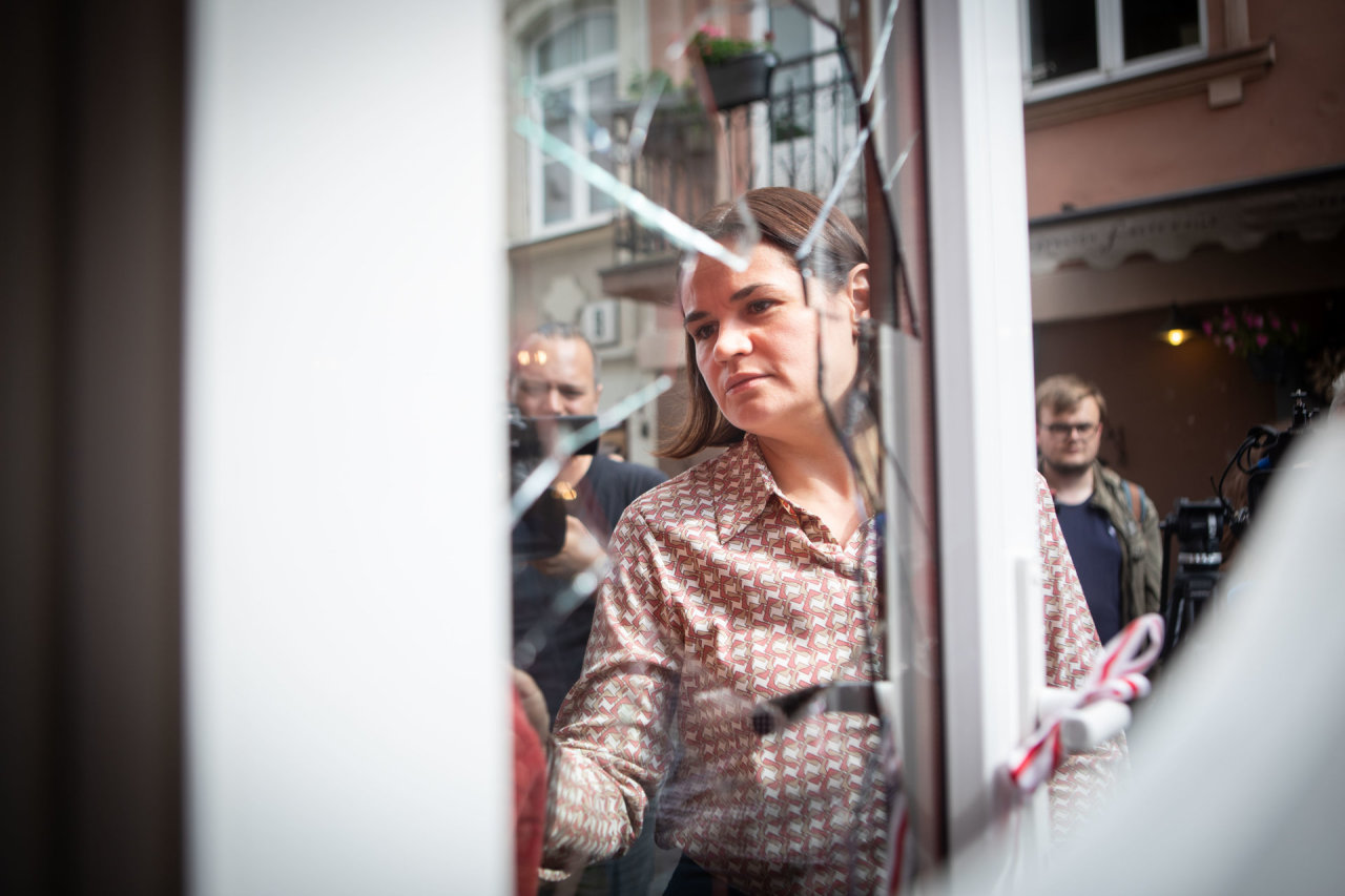 S.Cichanouskaja: už išpuolio prieš baltarusių parduotuvę Vilniuje stovi Minsko režimas