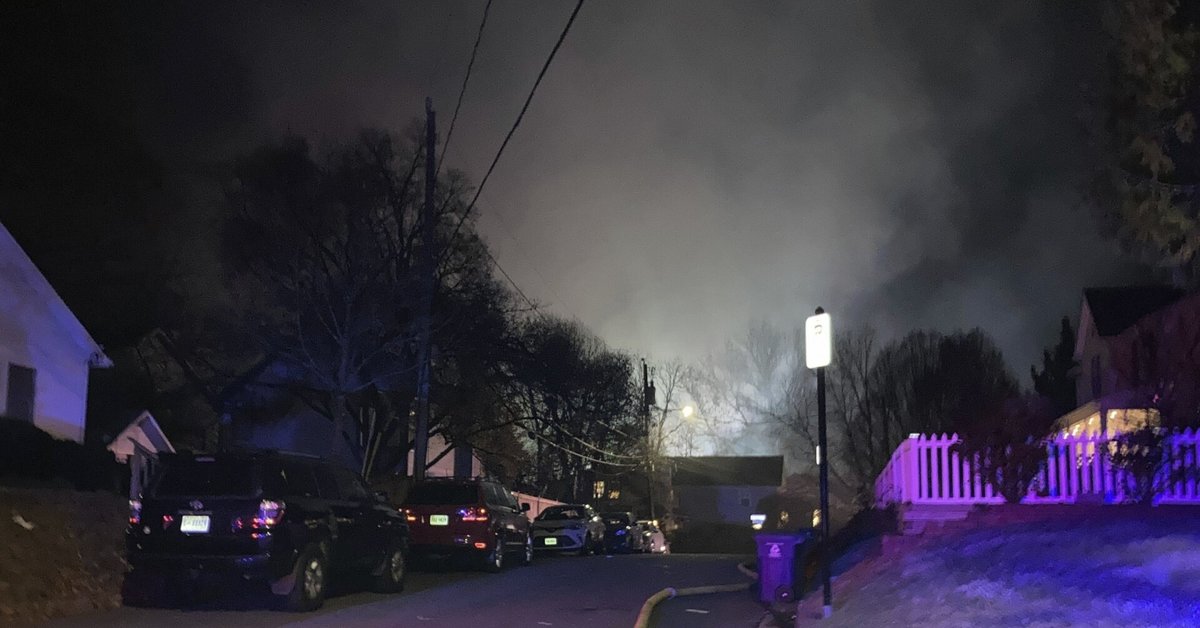 US police are investigating an explosion that destroyed a house near Washington