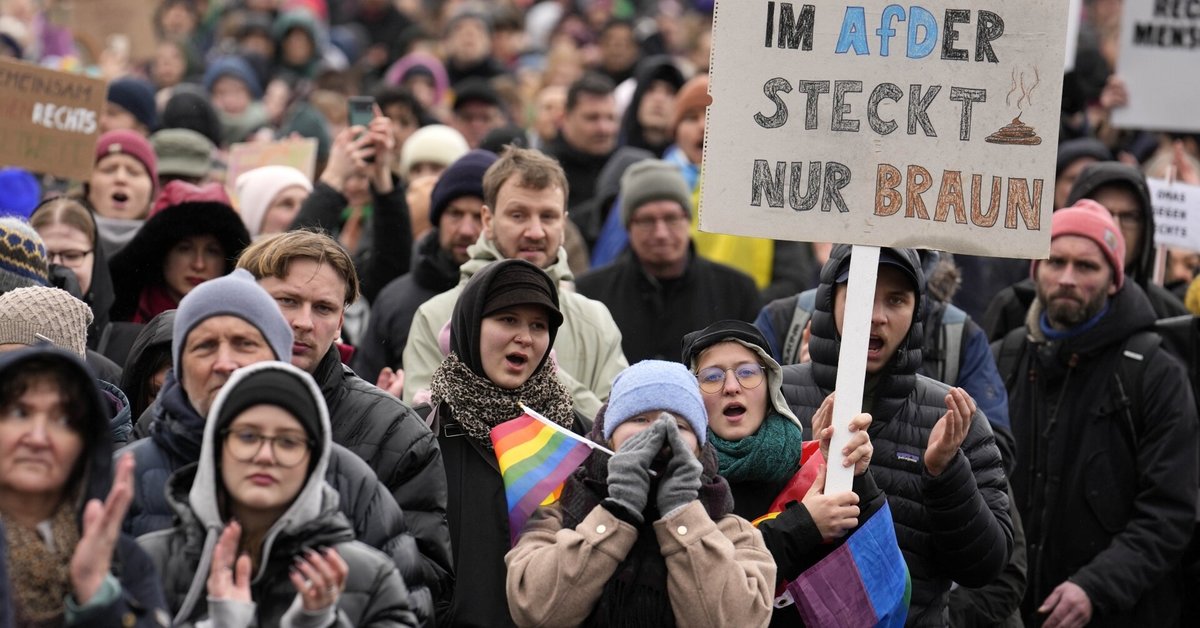 Tens of hundreds of individuals throughout Germany protested towards the far-right AfD celebration