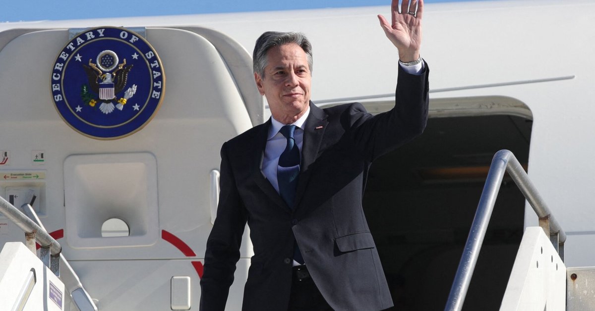 The US Secretary of State arrived in Albania on his first visit