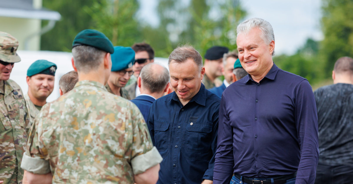 G. Nausėda w korytarzu suwalskim: jedność Polski i Litwy to zła wiadomość dla agresora