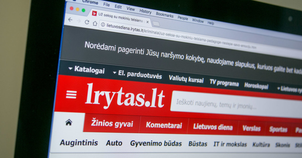 Estiske «Ekspress Grupp» kjøpte opp den litauiske nyhetsportalen lrytas.lt |  Virksomhet