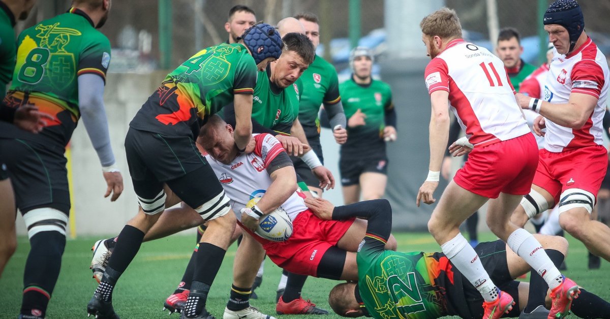 Litwini rugby nie poszli za Polakami, którzy zdobyli sportowe mistrzostwa Europy