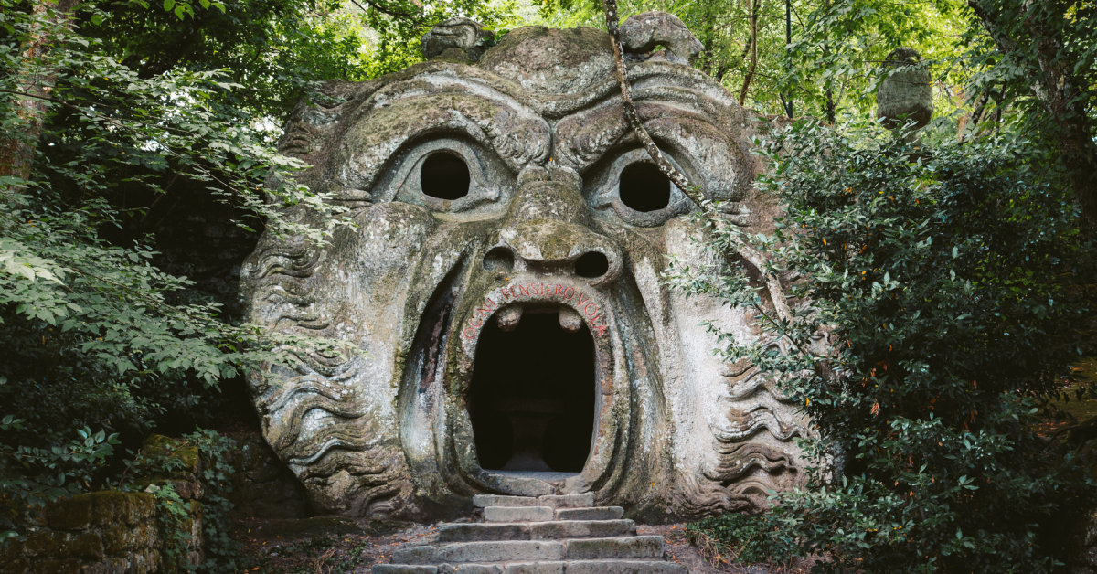 500 anni fa: un luogo meno conosciuto in Italia dai turisti è lo spettacolare Parco dei Mostri