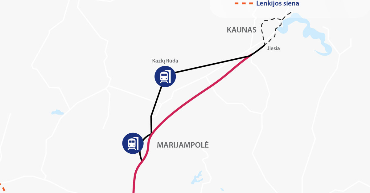 „Rail Baltica”: wyjaśnij, gdzie będzie przebiegać europejska kolej z Kowna do granicy z Polską |  Biznes