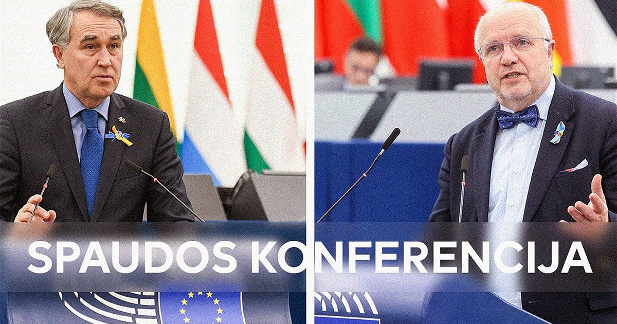 Spaudos Konferencija Su Ep Nariais P Auštrevičiumi Ir J Oleku Apie Kitos Savaitės Ep Sesiją 2731