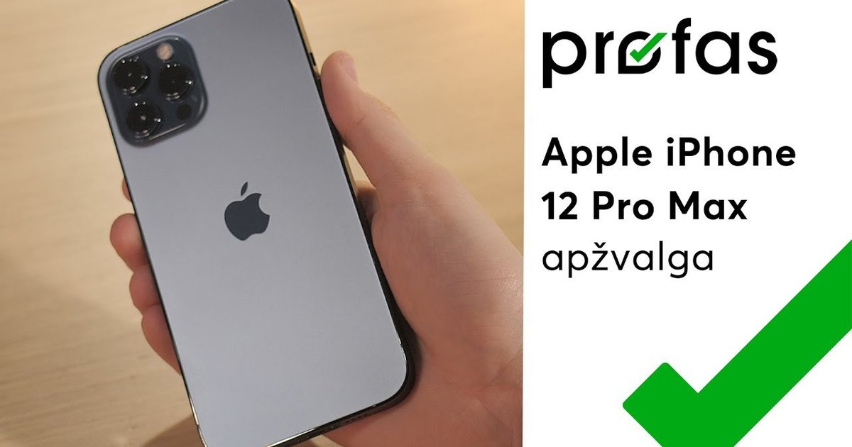 Apple Iphone 12 Pro Max Apzvalga Video Verslas 15min Lt