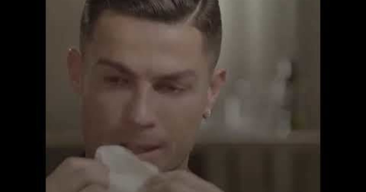 Cristiano Ronaldo Crying During Interview With Piers Morgan Over The Loss Of His Father Video