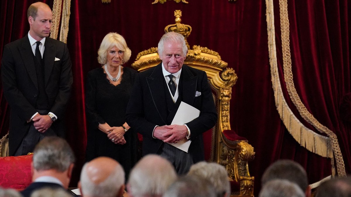Karaliaus Karolio III paskelbimo monarchu ceremonija / AFP/„Scanpix“ nuotr.