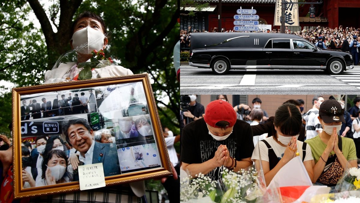 Japonijoje laidojamas nužudytas buvęs premjeras Shinzo Abe / Vida Press nuotr.