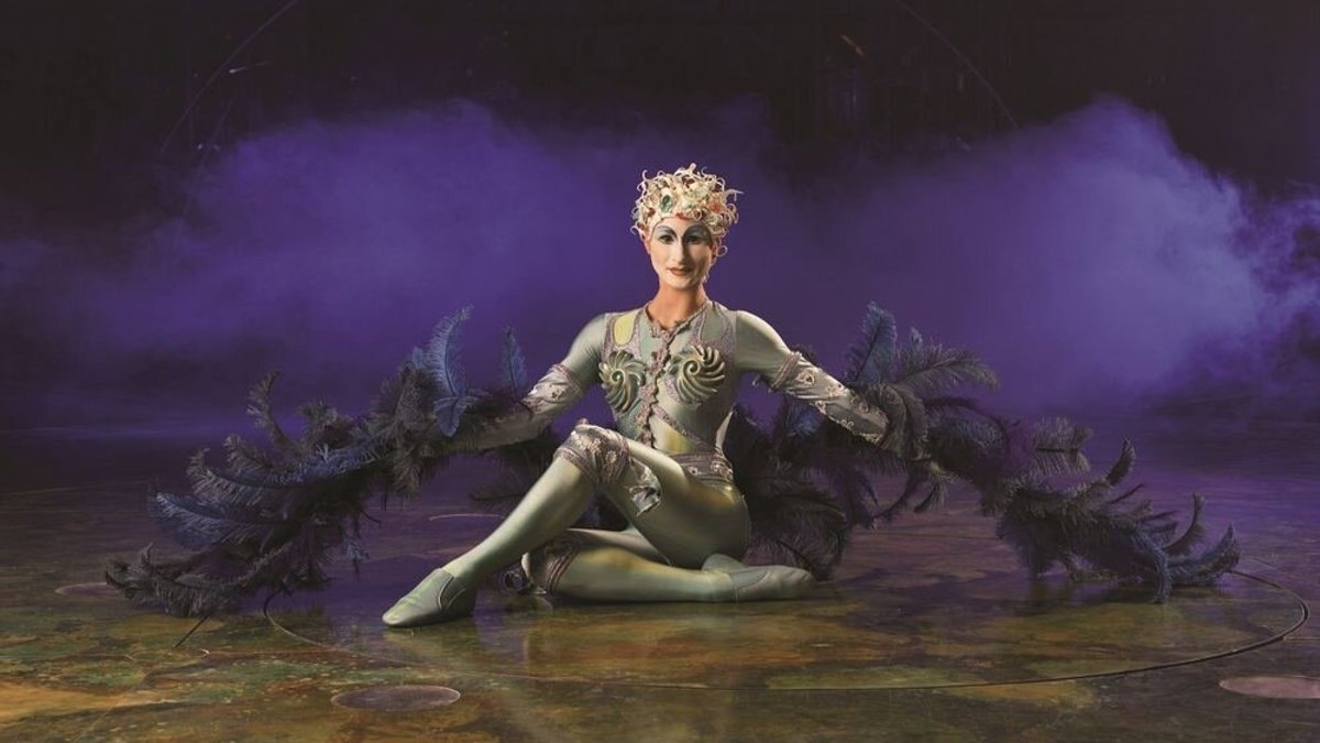 „Cirque du Soleil“ šou „Alegria“ nimfą įkūnija Kristina Ivanova.