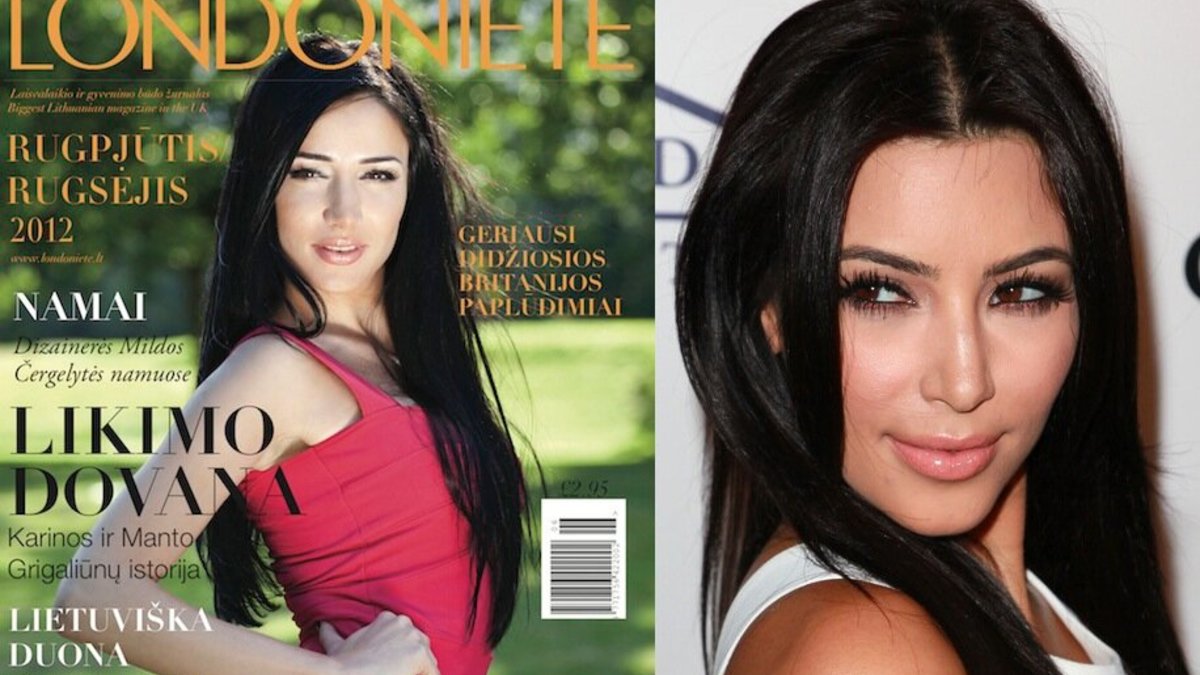 Karina Grigaliūnienė itin panaši į Kim Kardashian