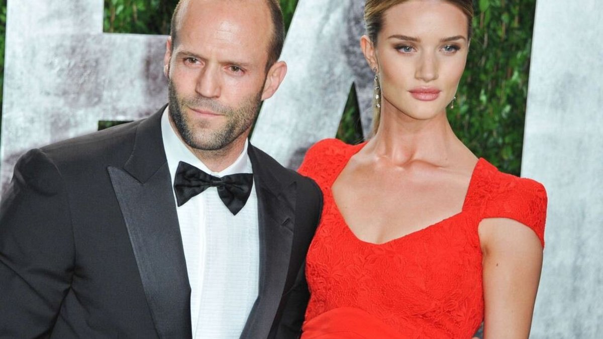 Jasonas Stathamas ir Rosie Huntington-Whiteley