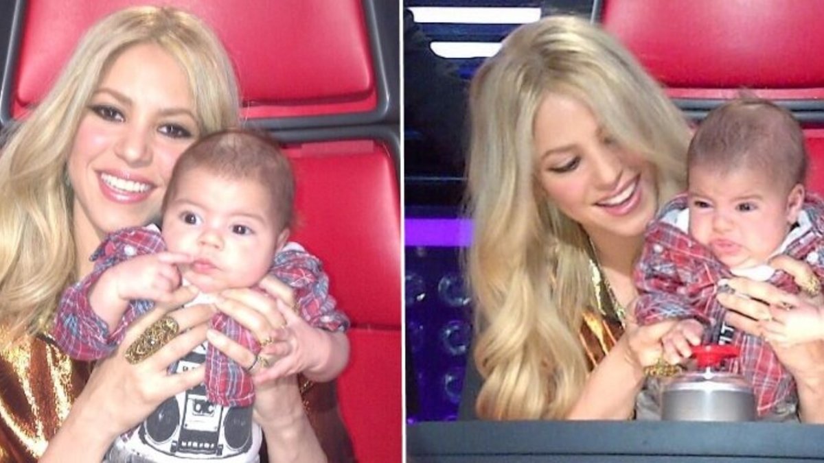 Shakira į „The Voice“ filmavimą atvyko su trijų mėnesių sūneliu Milanu