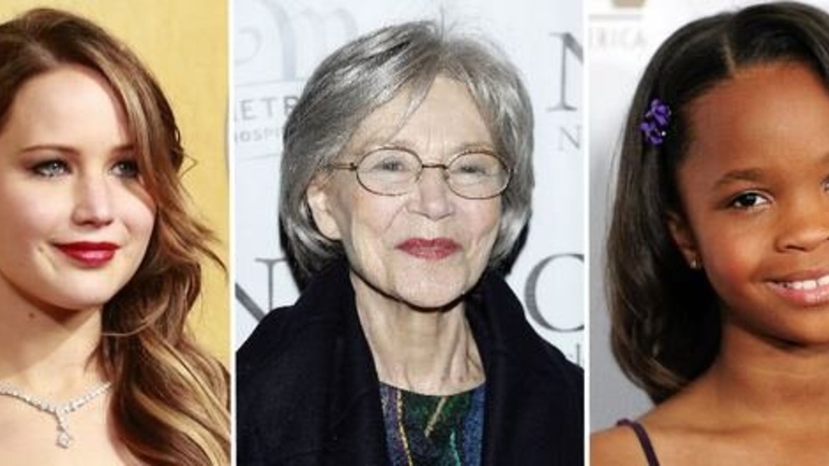 Jessica Chastain, Jennifer Lawrence, Emmanuelle Riva, Quvenzhane Wallis ir Naomi Watts.