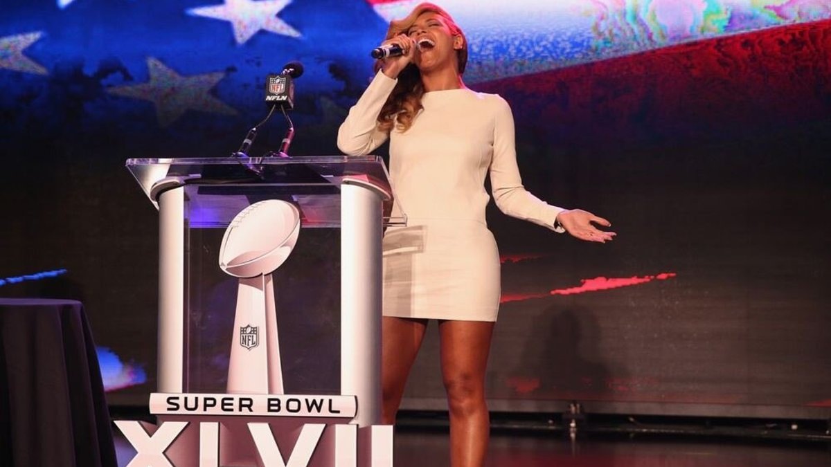 Beyonce „Superbowl“ spaudos konferencijoje