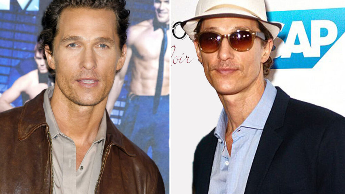 Aktorius Matthew McConaughey – anksčiau ir dabar