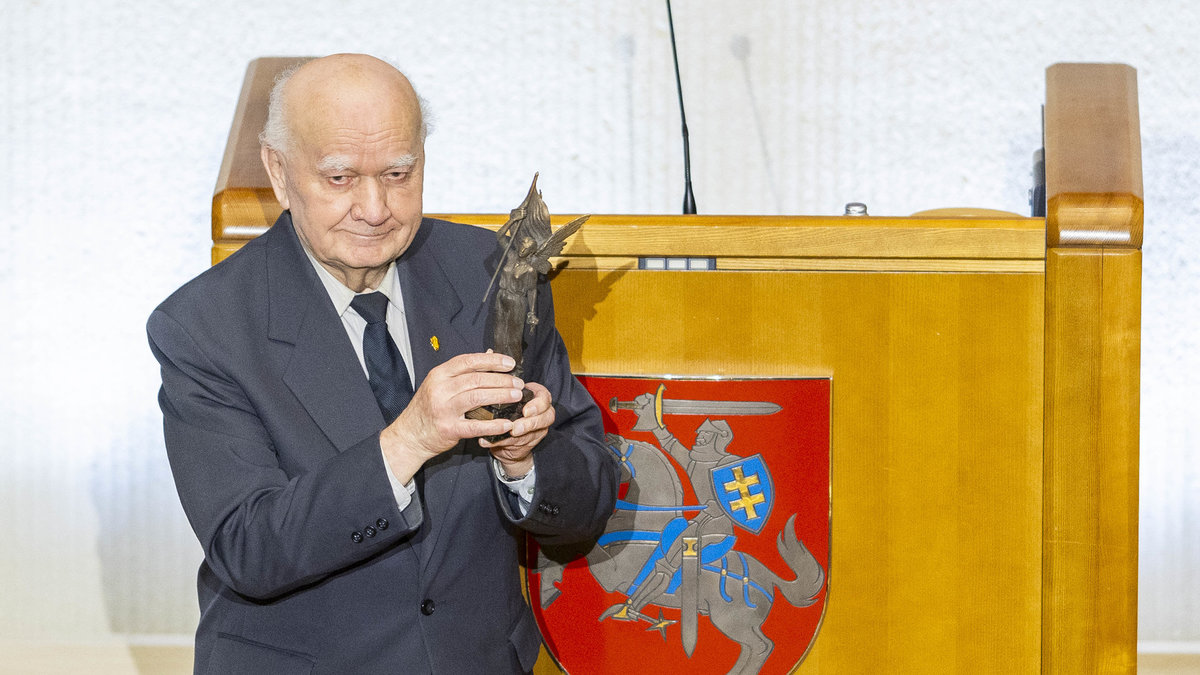 Laisvės premija įteikta disidentui Petrui Plumpai / Irmanto Gelūno / BNS nuotr.