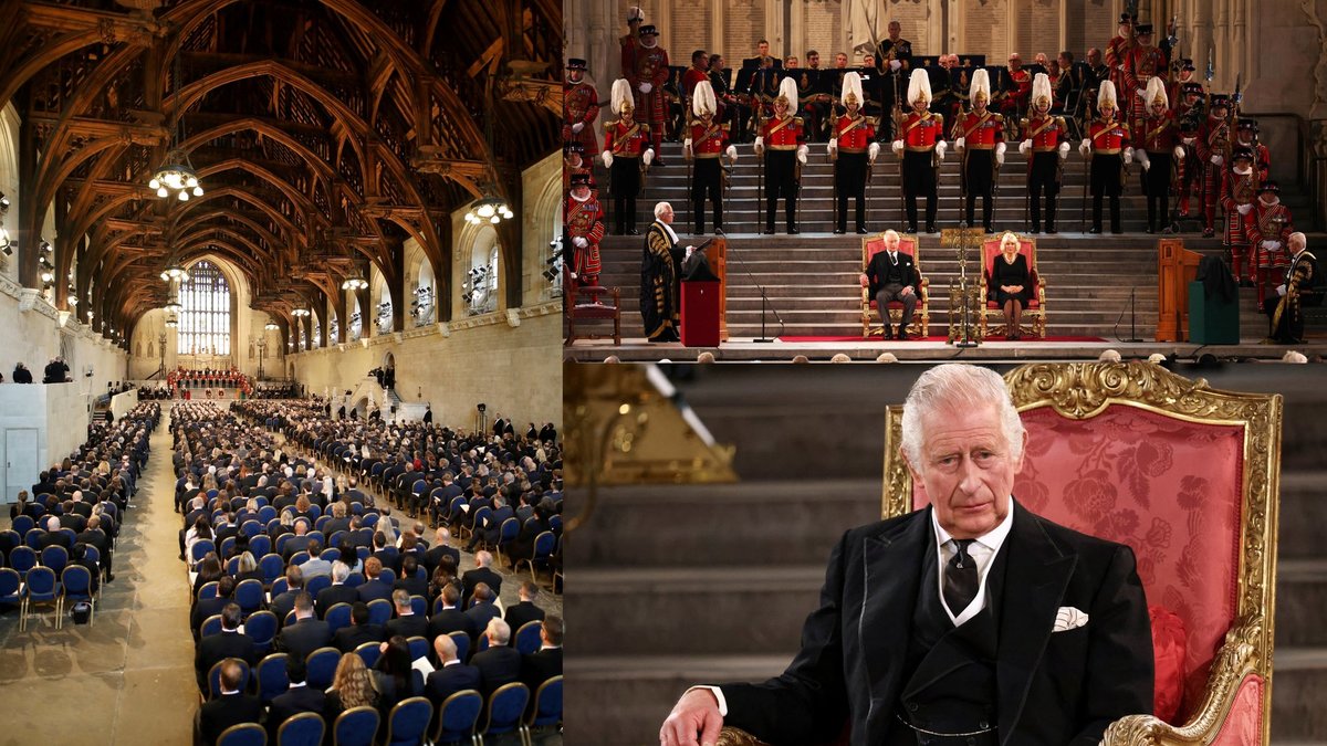 Karalius Charlesas III pasakė inauguracinę kalbą šalies parlamente / „Scanpix“ nuotr.