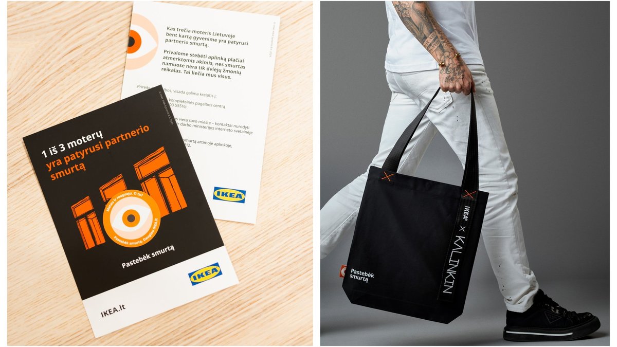 Prisijunkite prie judėjimo prieš smurtą ir gaukite unikalaus dizaino krepšį / „Ikea“ nuotr.