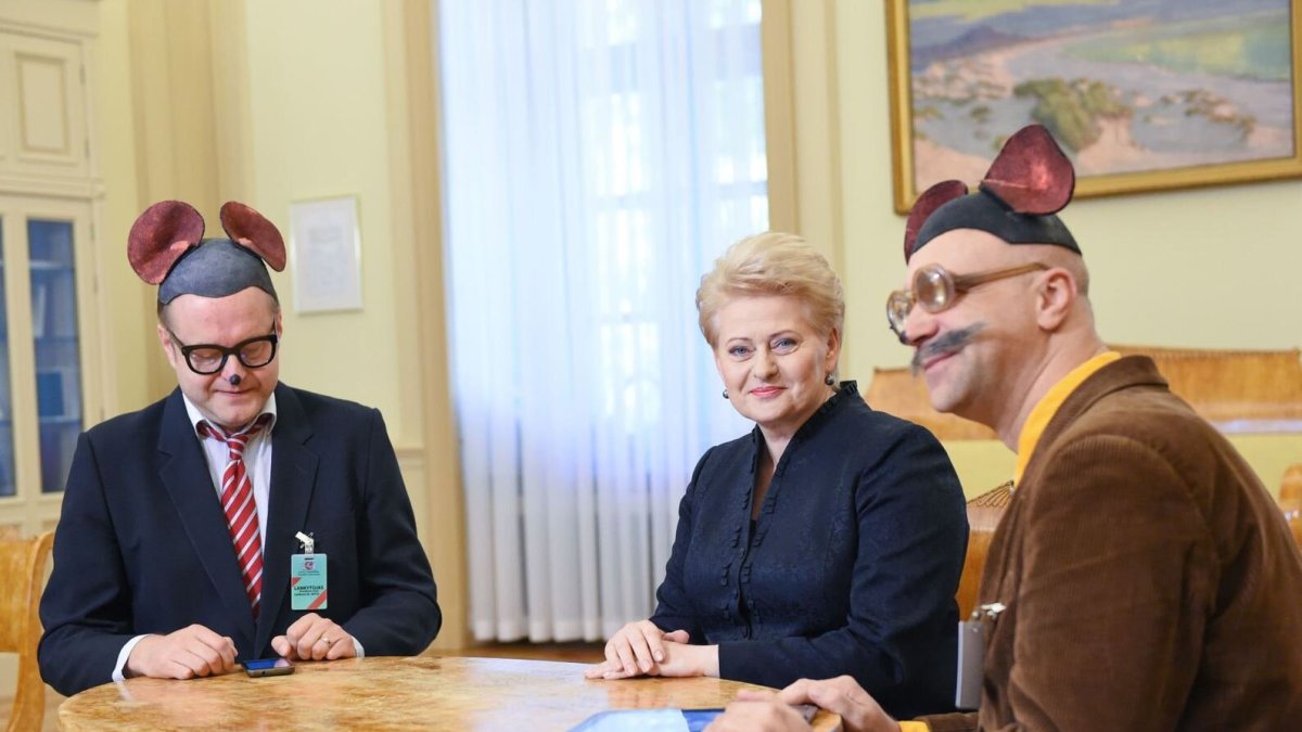 Mauzeris ir Sūrskis su Dalia Grybauskaite