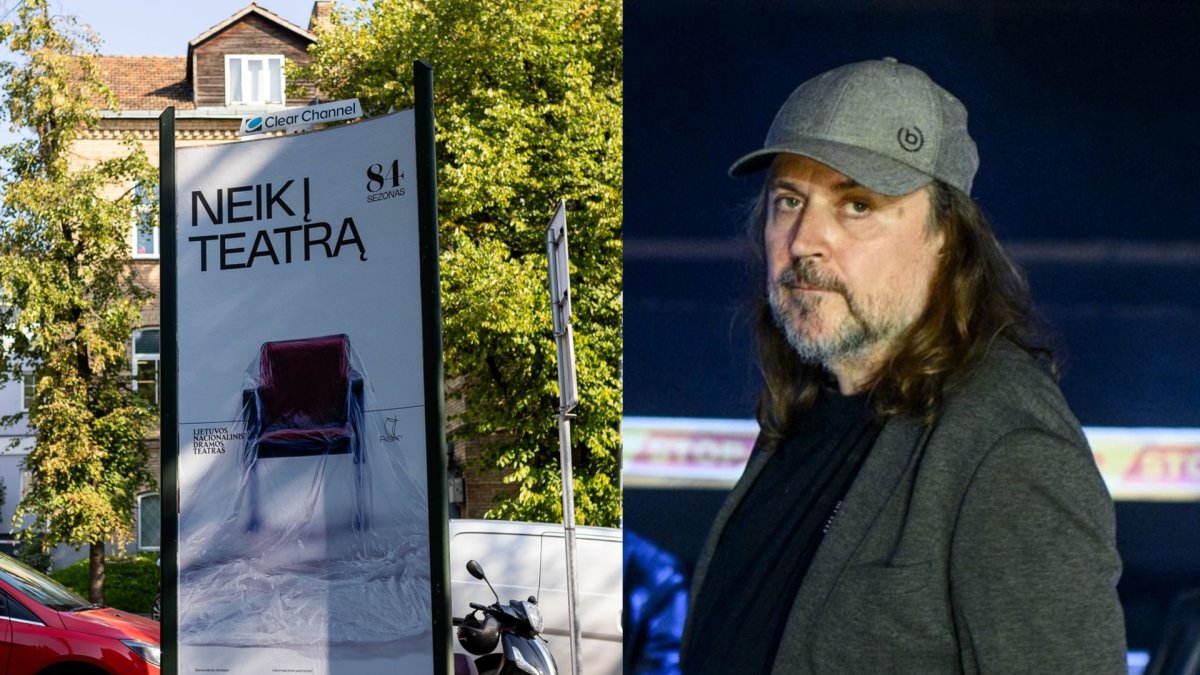 Oskaras Koršunovas sukritikavo reklamą „Neik į teatrą“ / Luko Balandžio/BNS nuotr.